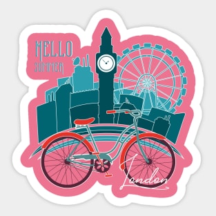 Hello Summer! London Sticker